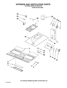 03 - Interior And Ventilation Parts parts for Whirlpool Microwave IMH16XVS1 from AppliancePartsPros.com