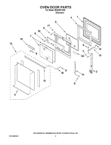 02 - Oven Door Parts parts for Whirlpool Oven IBD650PXS00 from AppliancePartsPros.com