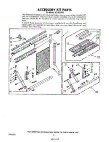 05 - Accessory Kit parts for Whirlpool Air Conditioner AC1854XS0 from AppliancePartsPros.com