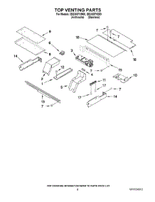 05 - Top Venting Parts parts for Whirlpool Oven IBS350PXM00 from AppliancePartsPros.com