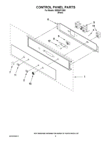 04 - Control Panel Parts parts for Whirlpool Oven IBS550PXB00 from AppliancePartsPros.com