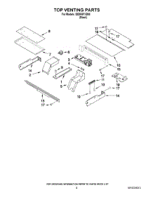 05 - Top Venting Parts parts for Whirlpool Oven IBS550PXB00 from AppliancePartsPros.com
