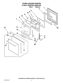 02 - Oven Door Parts parts for Whirlpool Oven IBS650PXS00 from AppliancePartsPros.com