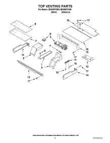 05 - Top Venting Parts parts for Whirlpool Oven IBS650PXS00 from AppliancePartsPros.com