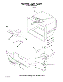 02 - Freezer Liner Parts parts for Whirlpool Refrigerator ITB19440Q00 from AppliancePartsPros.com