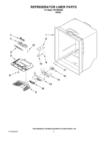04 - Refrigerator Liner Parts parts for Whirlpool Refrigerator ITB19440Q00 from AppliancePartsPros.com