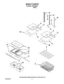 07 - Shelf Parts parts for Whirlpool Refrigerator ITB19440Q00 from AppliancePartsPros.com