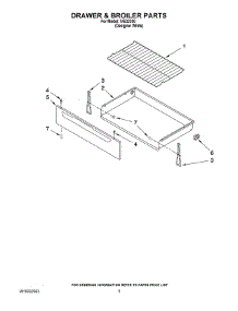 04 - Drawer & Broiler Parts parts for Whirlpool Range IVE32300 from AppliancePartsPros.com