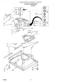 07 - Machine Base parts for Kitchenaid Washer KAWE567WWH0 from AppliancePartsPros.com