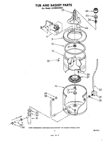 06 - Tub And Basket parts for Whirlpool Washer LA7680XKW2 from AppliancePartsPros.com