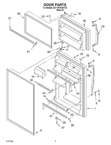 02 - Door parts for Whirlpool Refrigerator 8ET1WTKXKT00 from AppliancePartsPros.com