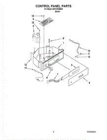 04 - Control Panel Parts parts for Whirlpool Ice Maker ZDIC150ZBBD from AppliancePartsPros.com