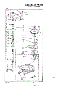 10 - Gearcase parts for Whirlpool Washer LA5530XPW2 from AppliancePartsPros.com