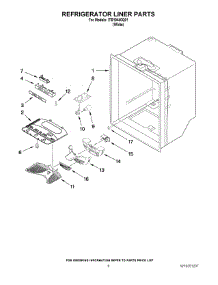 04 - Refrigerator Liner Parts parts for Whirlpool Refrigerator ITB19440Q01 from AppliancePartsPros.com