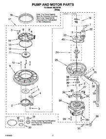 04 - Pump And Motor Parts parts for Whirlpool Dishwasher IMU38760 from AppliancePartsPros.com