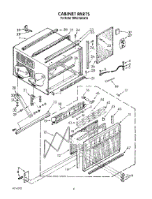 04 - Cabinet parts for Whirlpool Air Conditioner BPAC1800AS0 from AppliancePartsPros.com