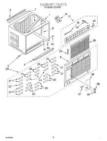 04 - Cabinet parts for Whirlpool Air Conditioner RE183G0 from AppliancePartsPros.com