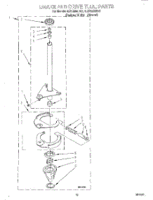 08 - Brake & Drive Tube parts for Whirlpool Washer 4LSC9255DN1 from AppliancePartsPros.com