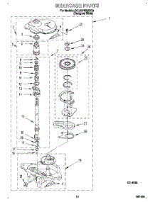 09 - Gearcase parts for Whirlpool Washer 3XLA87W92BQ0 from AppliancePartsPros.com