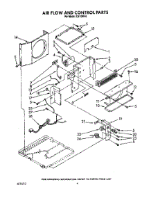 03 - Air Flow And Control parts for Whirlpool Air Conditioner CA10WR4 from AppliancePartsPros.com