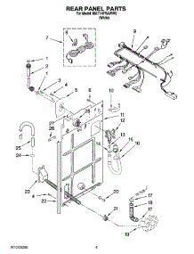 03 - Rear Panel Parts parts for Maytag Washer MAT14PRAWW0 from AppliancePartsPros.com