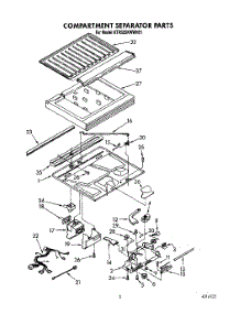 03 - Compartment Separator parts for Kitchenaid Refrigerator KTRS25KWWH01 from AppliancePartsPros.com