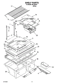 05 - Shelf Parts, Optional Parts parts for Whirlpool Refrigerator IMT188303 from AppliancePartsPros.com