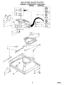 06 - Machine Base parts for Whirlpool Washer LSP9245BN0 from AppliancePartsPros.com