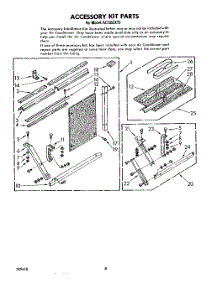05 - Accessory Kit parts for Whirlpool Air Conditioner AC1352XT0 from AppliancePartsPros.com
