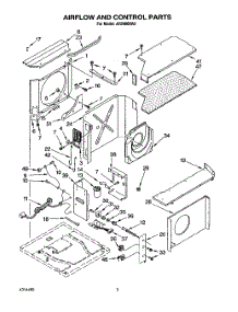 02 - Air Flow And Control parts for Whirlpool Air Conditioner AR2400XA0 from AppliancePartsPros.com