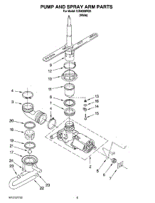 04 - Pump And Spray Arm Parts parts for Whirlpool Dishwasher IUD4000RQ3 from AppliancePartsPros.com