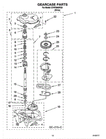 08 - Gearcase Parts parts for Whirlpool Washer CAWS966RQ0 from AppliancePartsPros.com