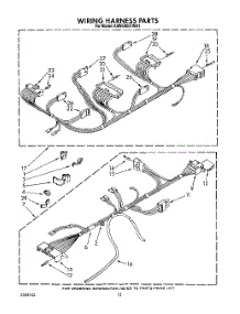 08 - Wiring Harness parts for Kitchenaid Washer KAWE900TWH1 from AppliancePartsPros.com