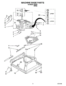 05 - Machine Base Parts parts for Whirlpool Washer IS43000 from AppliancePartsPros.com