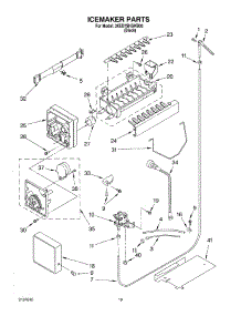11 - Icemaker parts for Whirlpool Refrigerator 3XED7SHGKB00 from AppliancePartsPros.com