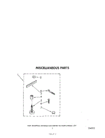 05 - Miscellaneous parts for Whirlpool Washer LA5330XSW0 from AppliancePartsPros.com