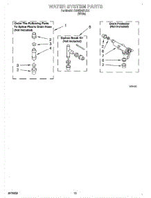 09 - Water System parts for Whirlpool Washer CAWB427JQ1 from AppliancePartsPros.com
