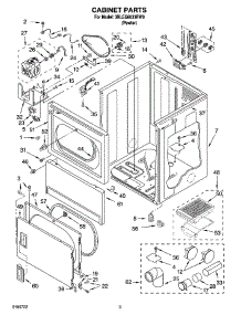 02 - Cabinet Parts parts for Whirlpool Dryer 3RLEQ8033RW0 from AppliancePartsPros.com