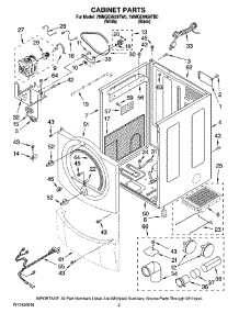 02 - Cabinet Parts parts for Maytag Dryer 7MMGE9959TB0 from AppliancePartsPros.com