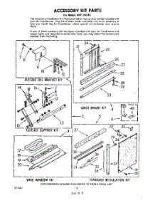 05 - Accessory Kit parts for Whirlpool Air Conditioner AHF14042 from AppliancePartsPros.com
