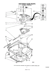 07 - Machine Base parts for Whirlpool Washer LA3400XSW0 from AppliancePartsPros.com