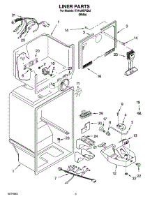 03 - Liner Parts parts for Whirlpool Refrigerator IT21AMXRQ03 from AppliancePartsPros.com