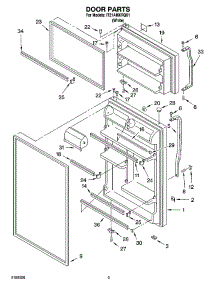 02 - Door Parts parts for Whirlpool Refrigerator IT21AMXRQ01 from AppliancePartsPros.com