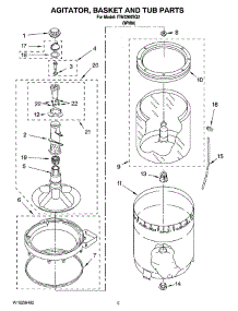 03 - Agitator, Basket And Tub Parts parts for Whirlpool Washer ITW4300SQ2 from AppliancePartsPros.com