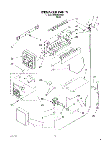 11 - Icemaker parts for Whirlpool Refrigerator 3XKGN705001 from AppliancePartsPros.com