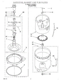 03 - Agitator, Basket And Tub parts for Whirlpool Washer LSL9355EQ1 from AppliancePartsPros.com
