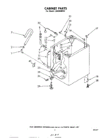 03 - Cabinet parts for Whirlpool Washer LHA5500W2 from AppliancePartsPros.com
