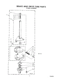 09 - Brake And Drive Tube parts for Whirlpool Washer LA7680XSW0 from AppliancePartsPros.com