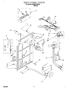 02 - Rear Panel parts for Kitchenaid Washer KAWE977DWH0 from AppliancePartsPros.com