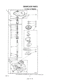 10 - Gearcase parts for Whirlpool Washer LA7700XPW3 from AppliancePartsPros.com